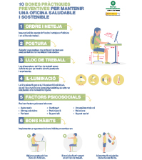 Bones prctiques preventives per mantenir una oficina saludable i sostenible