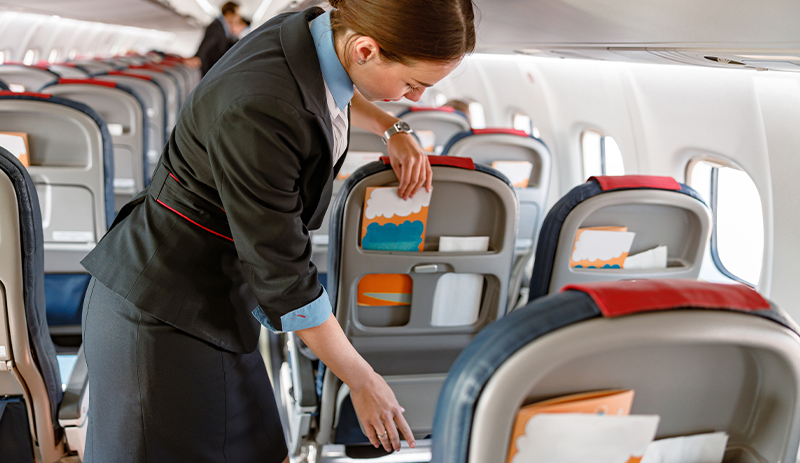 Actividades preventivas clave para auxiliares de vuelo